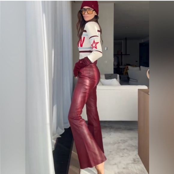 Perfect Moment H&M Pants - Perfect Moment H&M NWT
Burgundy boot-cut genuine leather pants